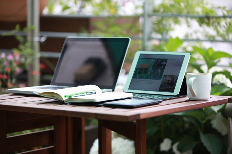 writing setup